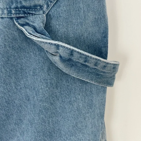 Ragged Priest Carpenter UtiliyuJeans Light Blue Wash High Waisted Paneled 26 - Picture 8 of 10